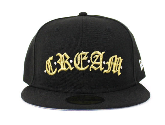 Stacked BF Classic Fitted Cap (Cream/Black) – Black Flour Apparel Co.