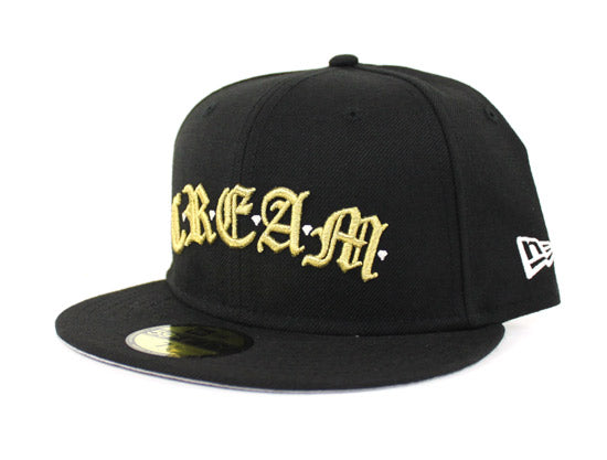 Stacked BF Classic Fitted Cap (Cream/Black) – Black Flour Apparel Co.