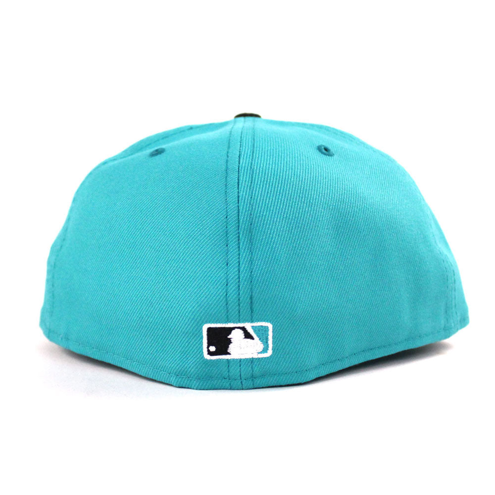 Men's New Era Teal Miami Marlins Side Patch 1997 World Series 59FIFTY  Fitted Hat