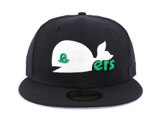 Hartford Whalers NHL 2T TEAM-ARCH Green-Navy Fitted Hat