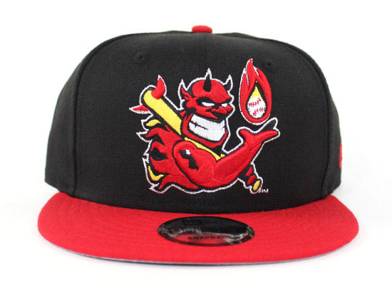 Hellrazors New Era 9Fifty Snapback Hats (BLACK RED GRAY UNDER BRIM)