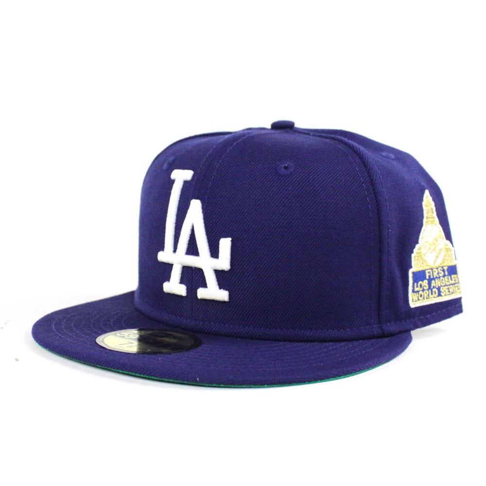 Los Angeles Dodgers 1959 World Series New Era 59Fifty Fitted Hat (Gray  Under Brim) - First LA Dodgers Side Patch Fitteds - Custom 59Fifty Caps –  ECAPCITY