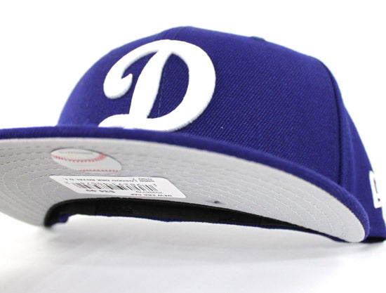 Los Angeles Dodgers 59FIFTY NEW ERA FITTED HATS (Alternate D Logo GREY –  ECAPCITY