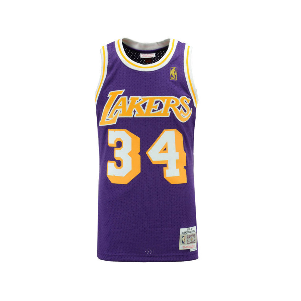 LA Lakers #34 Shaq O'Neil Mitchell & Ness "Acid