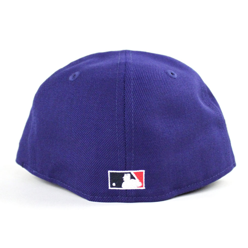 Heart Los Angeles Dodgers Royal Blue Pink Bottom 50th Anniversary New Era  59Fifty Fitted