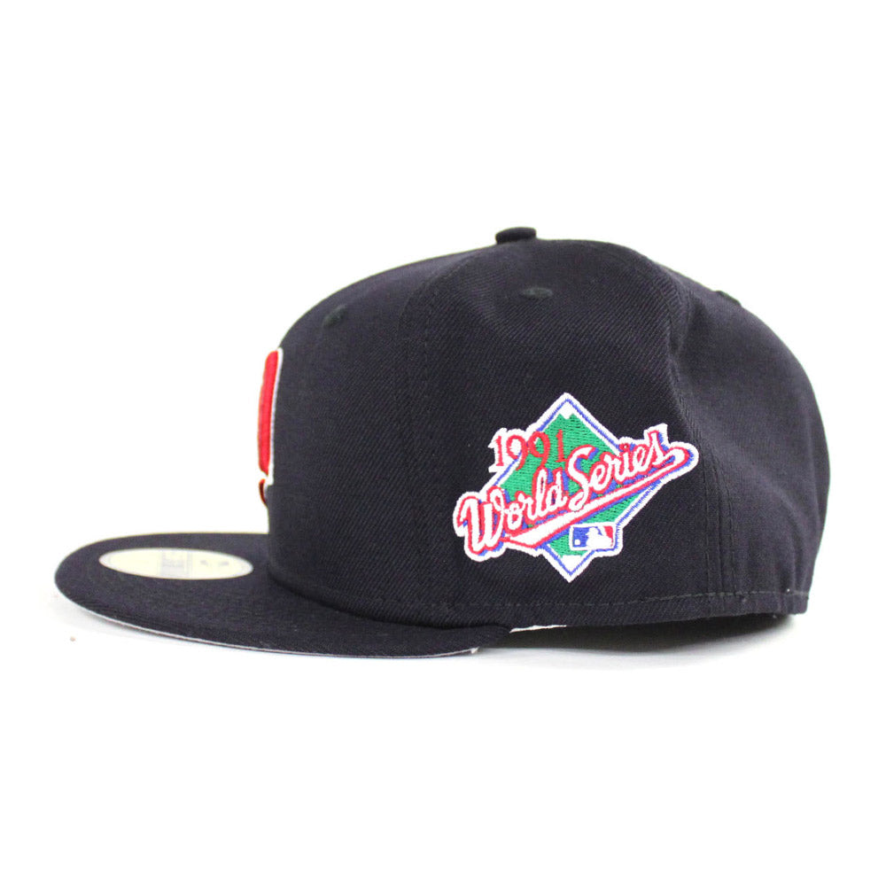 Minnesota Twins New Era 7 1/2 Hat Cap 1991 World Series Patch 59/50 Fitted