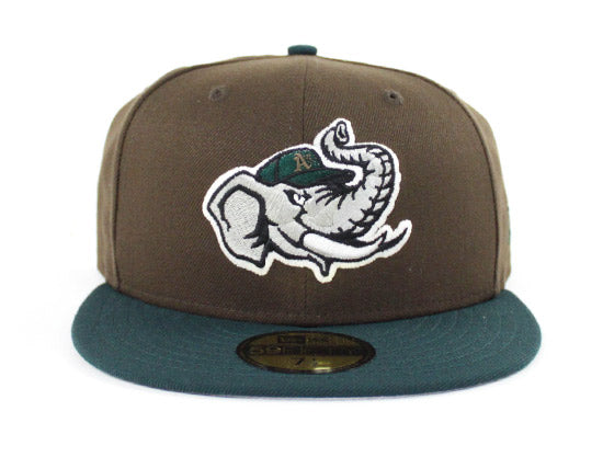 NEW ERA BEEF & BROCCOLLI OAKLAND A'S FITTED HAT (WALNUT/DARK