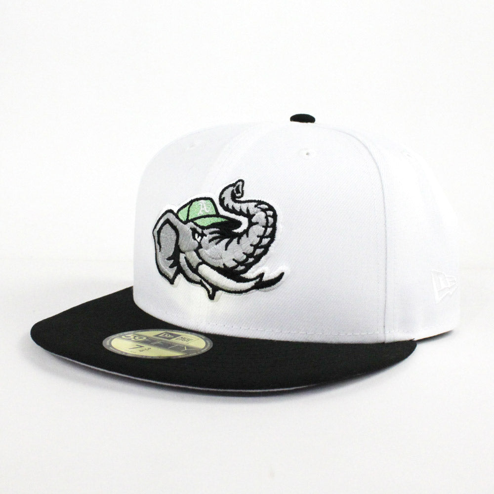 Modesto Athletics New Era 59FIFTY Fitted Hat (Kelly Green Gray Under Brim)  - Modesto A's Fitted Cap - OG Grey Bottom New Era Fitteds – ECAPCITY