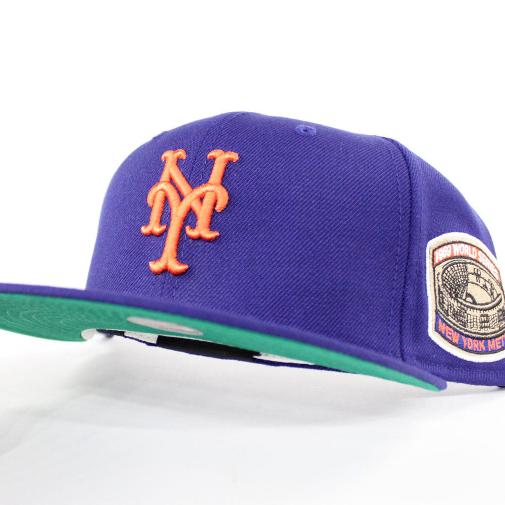 New York Mets 1969 World Series New Era 59FIFTY Fitted Blue Hat Green – USA  CAP KING
