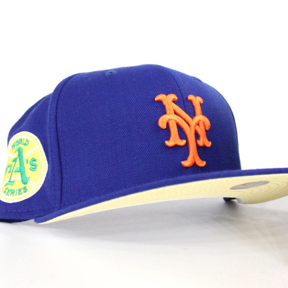 New York Mets 1973 World Series 59Fifty New Era Fitted Hat (Blue Soft  Yellow Under Brim)