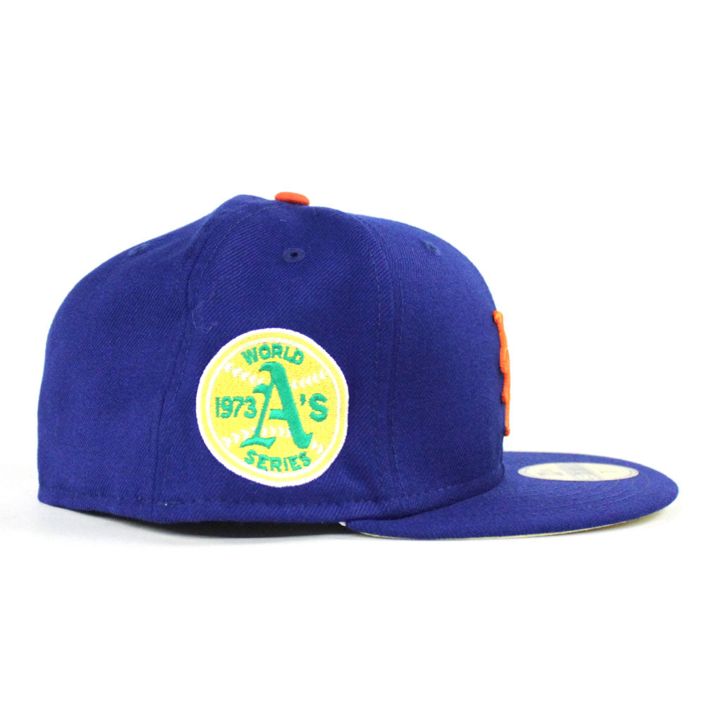 New Era New York Mets Sky Blue Fitted Hat Size 7 3/4 Used Rare Retro OG VTG