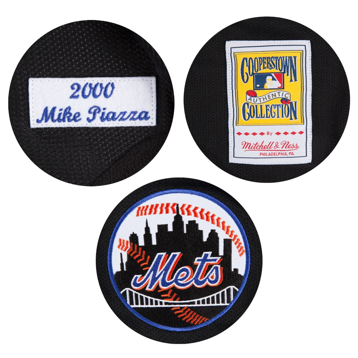New York Mets Mike Piazza 31 Mitchell Ness Cooperstown Collection