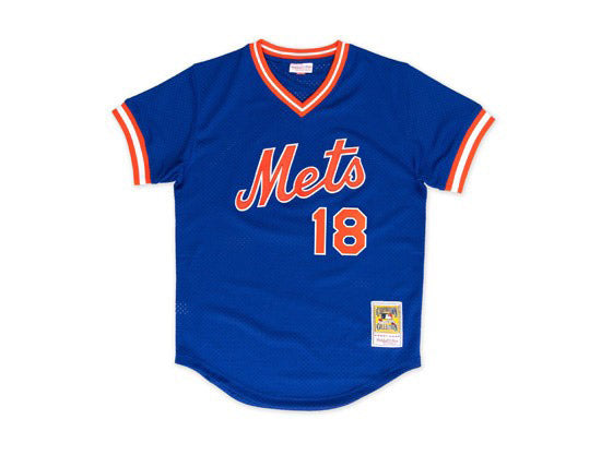 New York Mets #18 Darryl Strawberry 1986 Mitchell and Ness Authentic J –  ECAPCITY