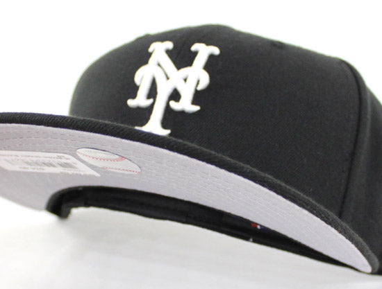 New York Mets New Era Optic 59FIFTY Fitted Hat - White/Black