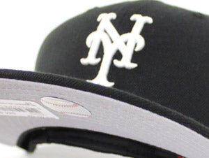 New York Mets New Era Optic 59FIFTY Fitted Hat - White/Black