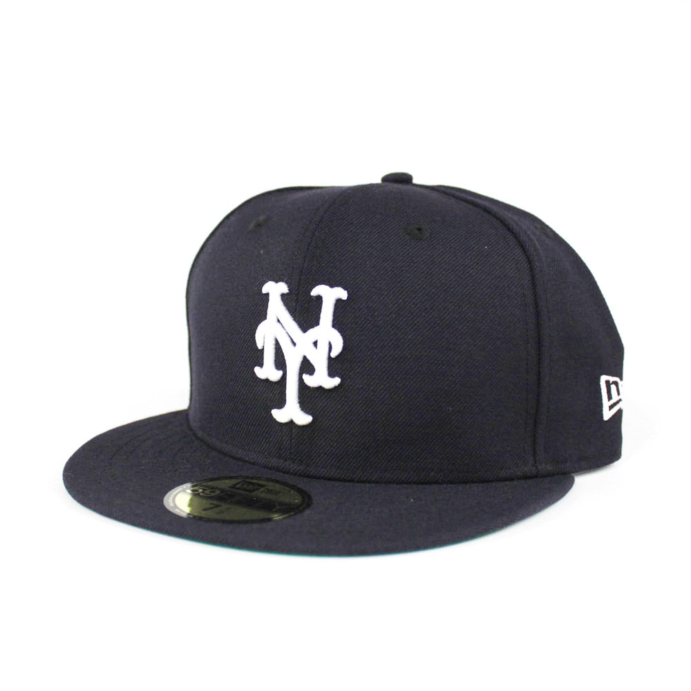 NY Mets x NY Yankees Duel New Era 59Fifty Fitted Hat (Mets Color Green  Under Brim)