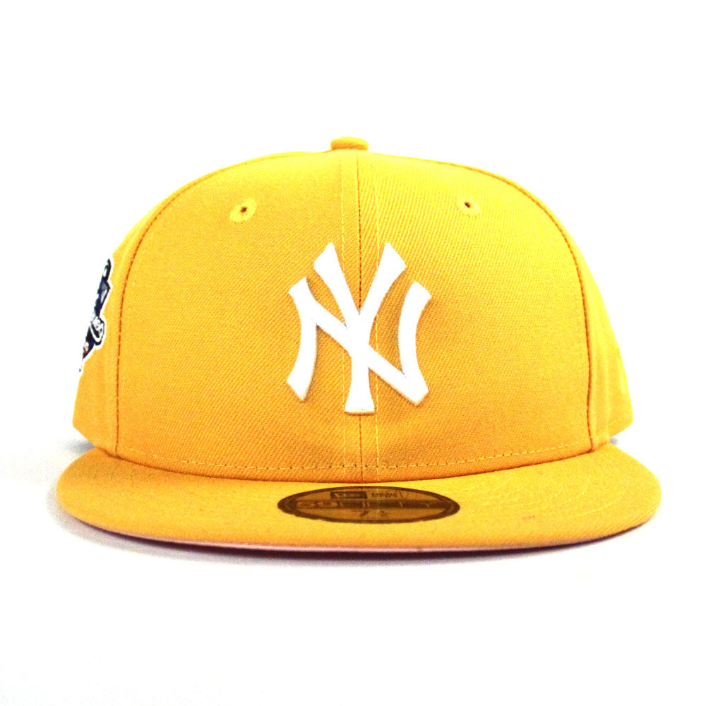 Pink New York Yankees Gray Bottom 2000 World Series Side Patch New Era 59FIFTY Fitted 77/8