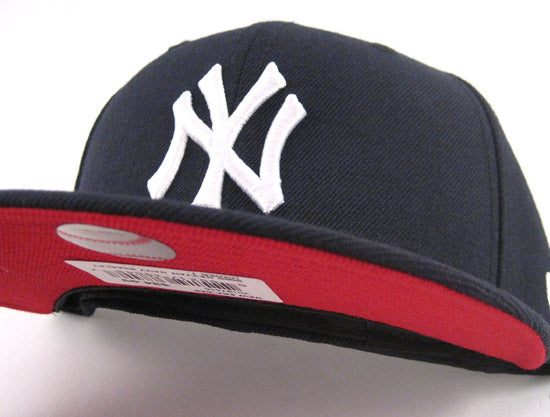 Yankees 99 WS New Era 59FIFTY Black Fitted Hat Red Bottom – USA