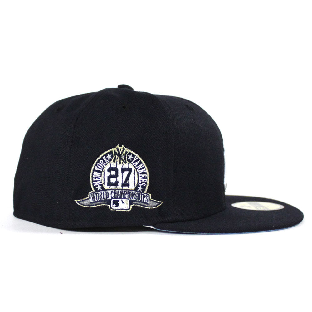 New York Yankees 27 CHAMPIONSHIPS TROPHY Navy Fitted Hat