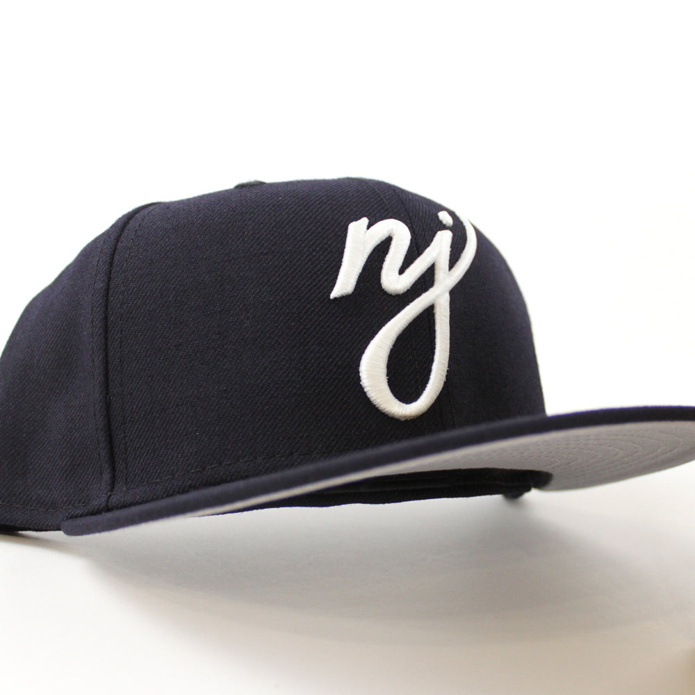 New Jersey State New Era 59FIFTY Fitted Hat (Navy Gray Under BRIM) 7 1/8