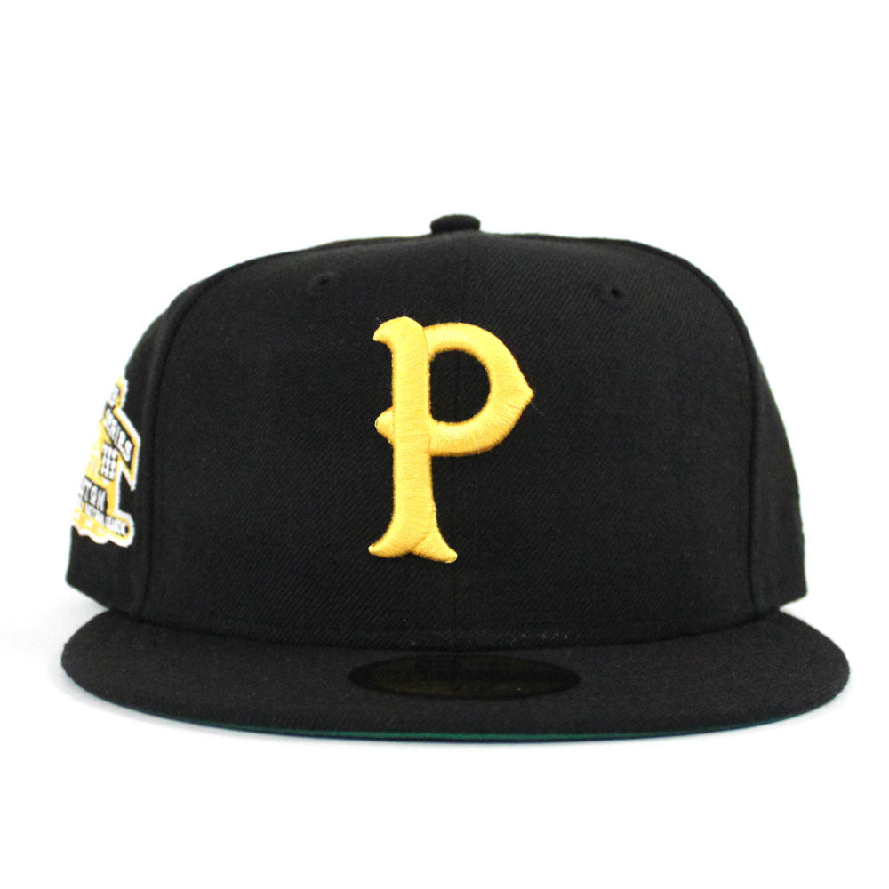 New Era 59Fifty Pittsburgh Pirates Green Bottom Men's Fitted Hat Black –  Sports Plaza NY