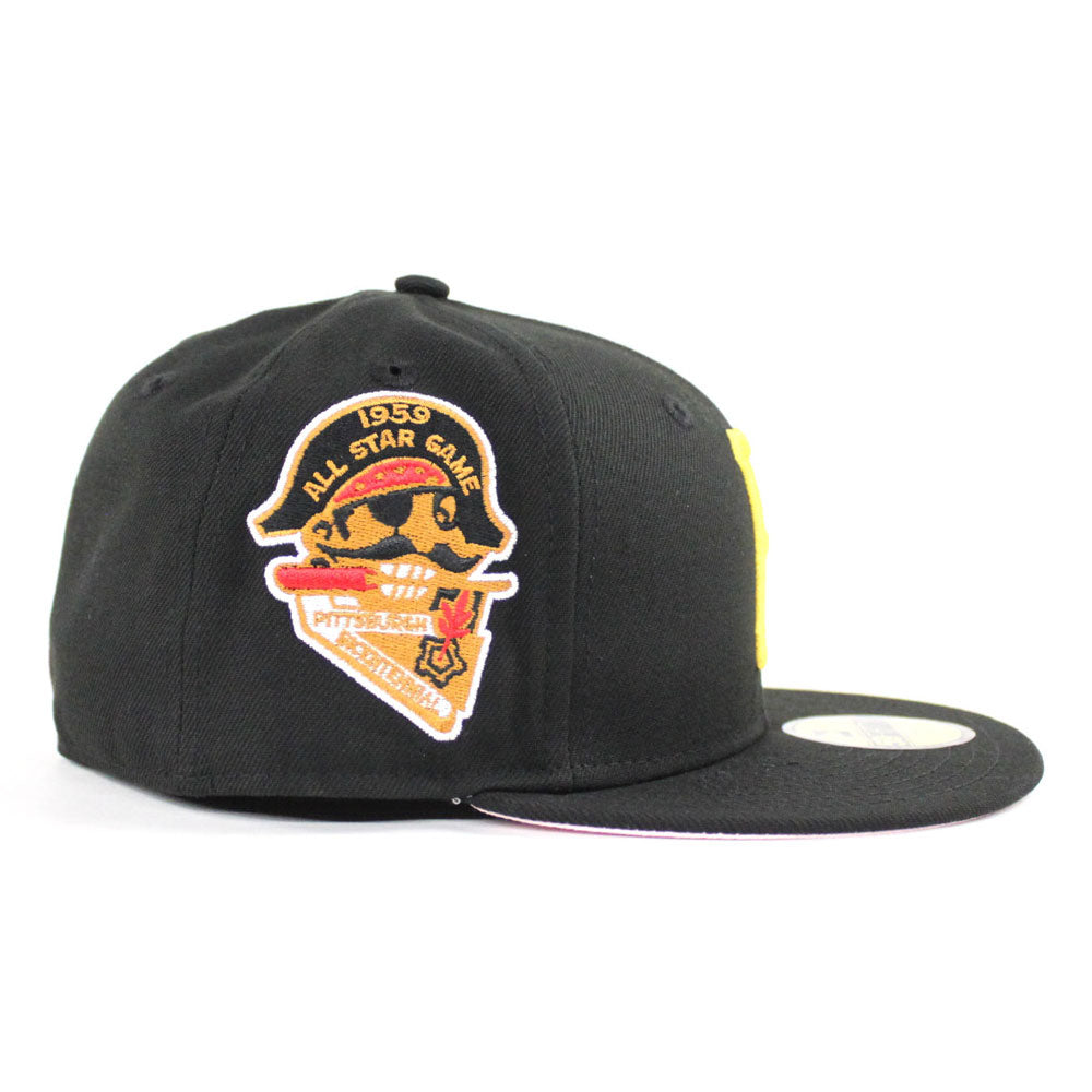 New Era Pittsburgh Pirates Mens Black QT Pink Undervisor 59FIFTY