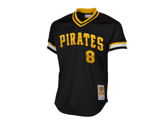 Mitchell & Ness, Shirts, Mitchell And Ness Pittsburgh Pirates Willie  Stargell Throwback Jersey
