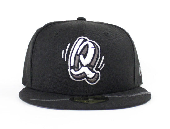Rancho Cucamonga Quakes New Era 59Fifty Fitted Hat (Black M Black Dark ...