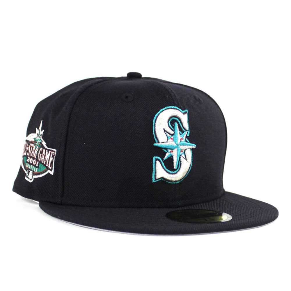 SeattleMariners 2001 All Star Game 59Fifty Fitted #NewEraCap in Aqua with  #GrayUnderBrim #ECAPCITY