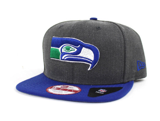 Seattle Seahawks New Era All Heather Gray/Royal Blue Bottom