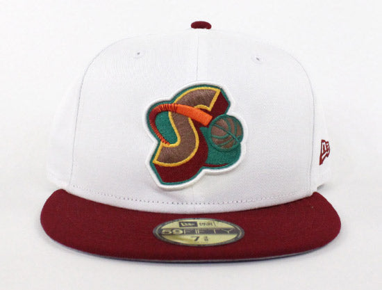 New Era Sz7 3/8 SEATTLE MARINERS CROSSOVER SUPERSONICS COLOR FLIP