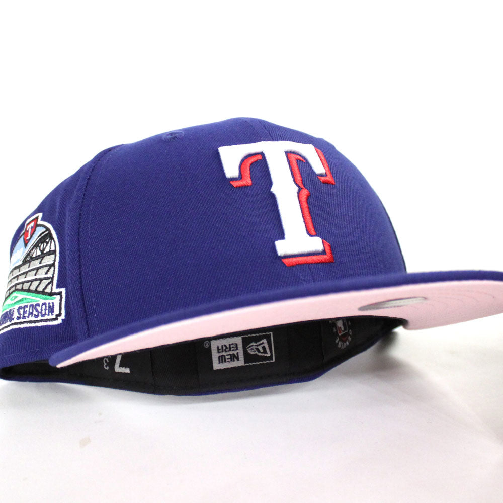 Texas Rangers 2020 INAUGURAL SEASON New Era 59Fifty Fitted Hat (Blue Pink  Under Brim) 