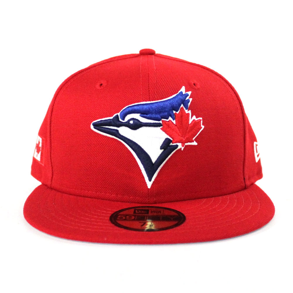 Toronto Blue Jays New Era 59FIFTY Fitted Hat (Black Gray Red Gray Unde –  ECAPCITY